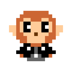 Pixel art monkey(ver1)