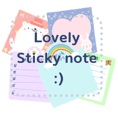 Lovely sticky note