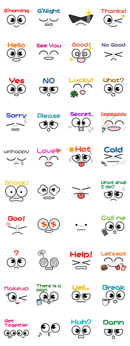 Cute Kaomoji-kun Cute Kaomoji-kun