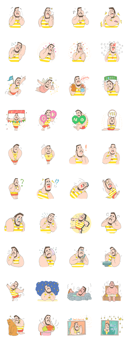 cute plump guy of pig nose