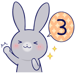 なかよしうさぎ グレーうさぎ その3 Line スタンプ Line Store