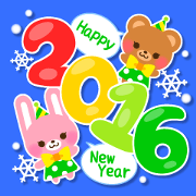 New Year Sticker2016 New Year Sticker2016