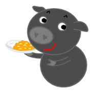 Curry loves black pig of Chelsea Curry loves black pig of Chelsea