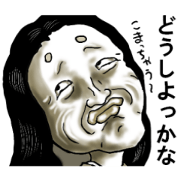 representation sticker in the face representation sticker in the face