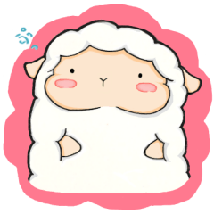 The lamb who like cotton candy