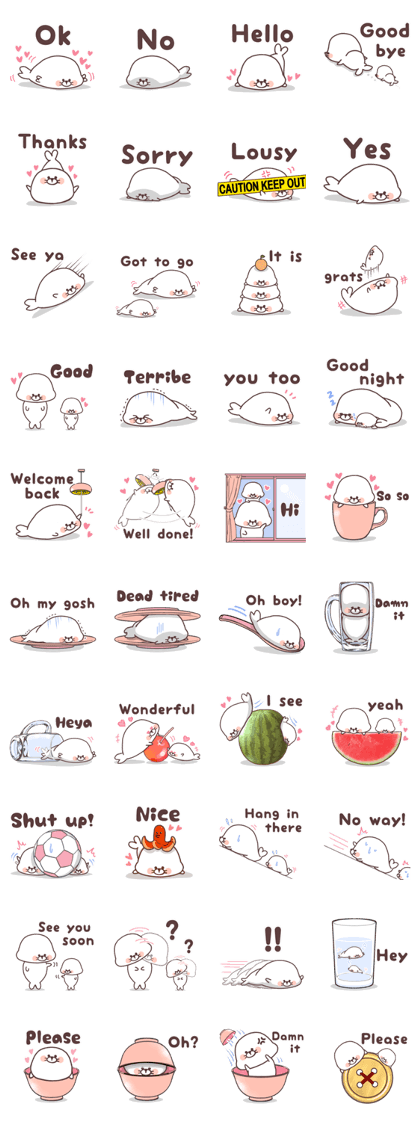 Suck up seals. Suck up seals.