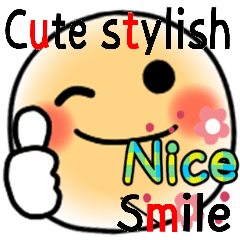 Cute Stylish Smile Stripe Sticker