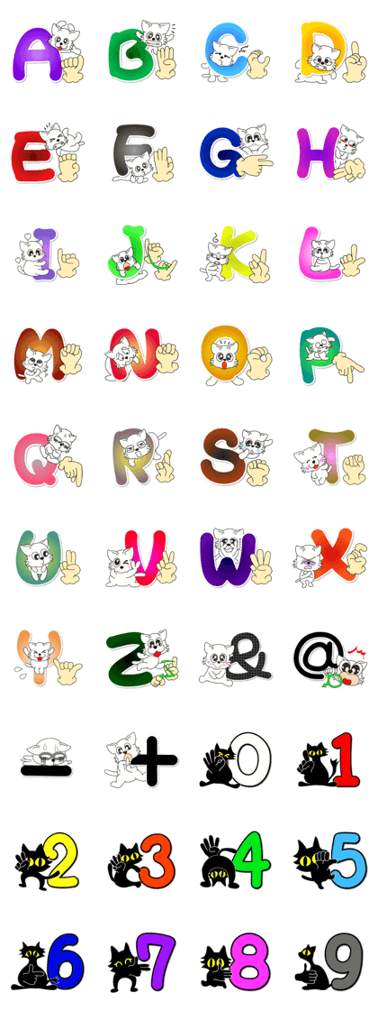 Alphabet and figure Alphabet and figure