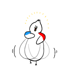 French chibi bird