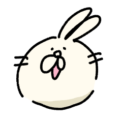 Cheerful & funny rabbit stickers