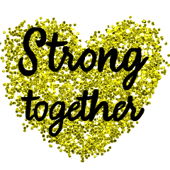 Gold Glitter : Strong together.