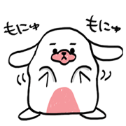 Marshmallow like a dog Marshmallow like a dog