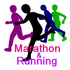 Marathon & Running silhouette (Eng.)