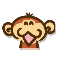 The monkey graffiti stickers