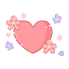 Flower and Girls Sticker