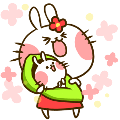 結婚 出産ウサギ Line スタンプ Line Store
