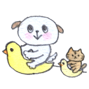 BABU-pun with michel sticker