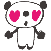 Panda cotta in love