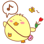 Here comes a lady chick Hiyotaso