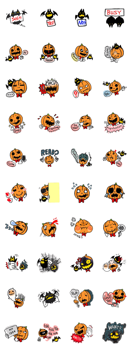 Mr. Pumpkin & Bat