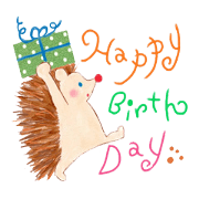 Birthday& congratulatory stamp