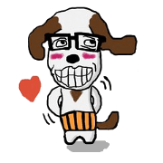 Glasses belly band dog