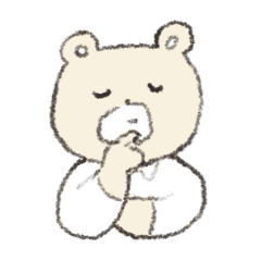 loose and funny bear sticker