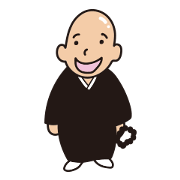 The cute Japanese monk