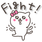 lovely kitten sticker with big letter