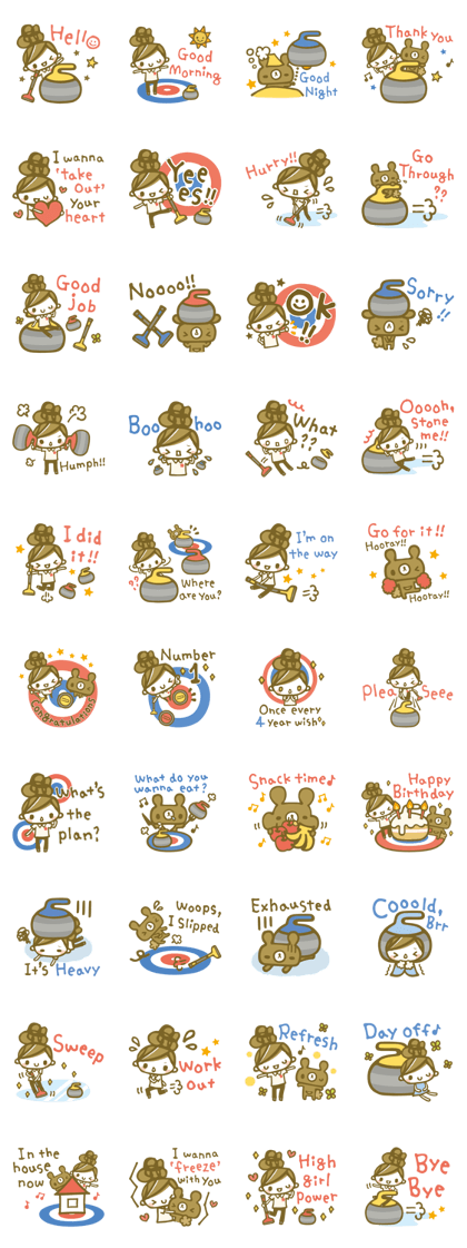 Chico's Curling Stickers