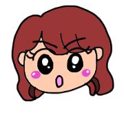 A girl's face Sticker
