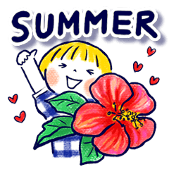 仲良しともだち トロピカル Summer 再販 Line スタンプ Line Store 仲良しともだち トロピカル Summer 再販 Line スタンプ Line Store