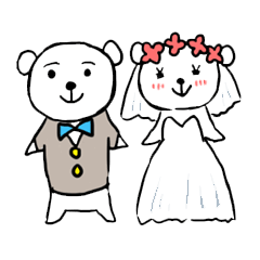 Marriage Stickers Kumakichi&Kumayo