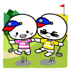 Lovely and cool golf Sticker