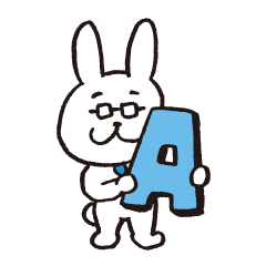 Rabbit teacher alphabet