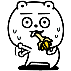 ぼけーっとしてるくま動揺しまくる Line スタンプ Line Store