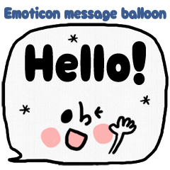 Emoticon message balloon