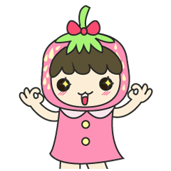 strawberry cute girl