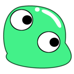Colorful slime sticker