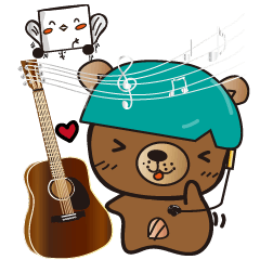 A-How Music bear and NoteBird family