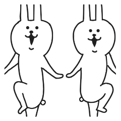 シュールな二匹のうさぎ Line スタンプ Line Store