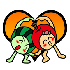 Watermelon guy & Apple Lady-Dating