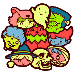 Halloween Freaks Sticker