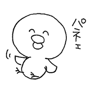 Scribble of a chick