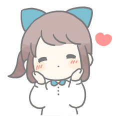 あおいリボンの女の子 Line スタンプ Line Store あおいリボンの女の子 Line スタンプ Line Store