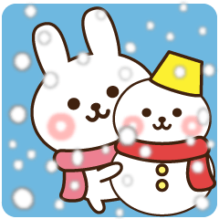 kind message rabbit (winter)