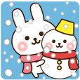 kind message rabbit (winter)