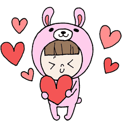 かわいい 大好き女の子 文字なし Line スタンプ Line Store かわいい 大好き女の子 文字なし Line スタンプ Line Store