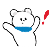 Bear with a scarf