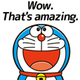 Stiker animasi saran Doraemon
